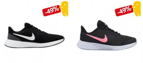Nike Revolution 5 Kinder Sportschuhe (Gr. 37,5 & 38,5) für 24,68 € inkl. Versand