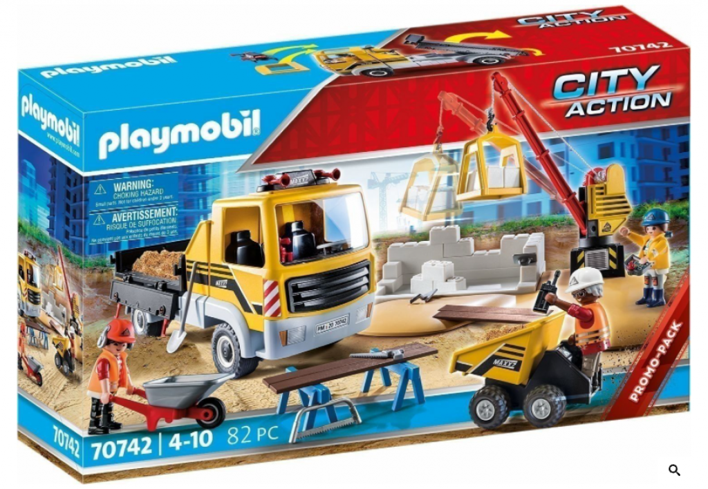 Playmobil 70742 Baustelle Mit Kipplaster