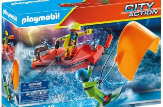 PLAYMOBIL City Action 70144 Seenot Kitesurfer Rettung mit Boot e1634975990352