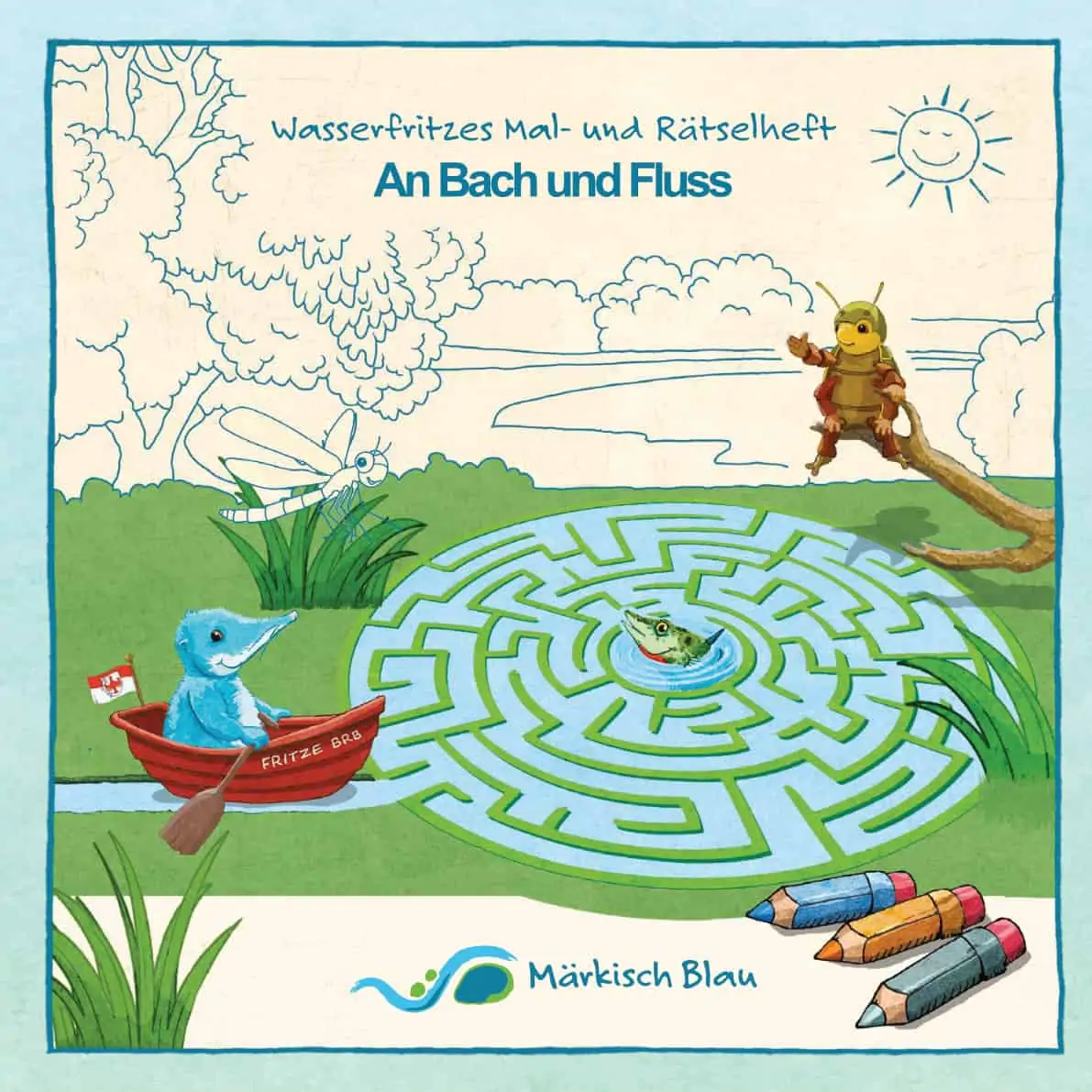 Gratis: Mal- und Rätselheft – An Bach und Fluss