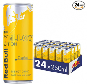 Red Bull Energy Drink Yellow Edition Getraenke Tropical 24 x 250ml EINWEG   Amazon.de  Lebensmitt 2