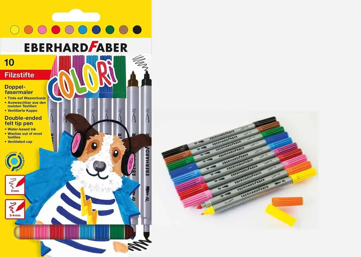 Eberhard Faber – Doppelfasermaler, 10er Kartonetui für 1,99 € inkl. Prime-Versand (statt 3,70 €)
