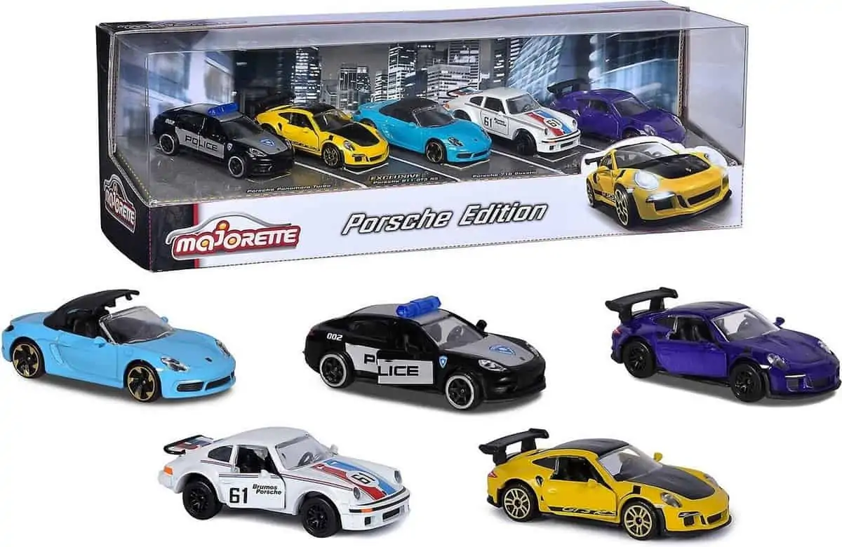 5er-Set Majorette Porsche Edition (nur noch 14 Stück verfügbar) für 9,67 € [Prime] statt 14,98 €