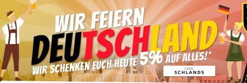 SportSpar: 5 % Extra-Rabatt auf alles am Tag der deutschen Einheit🔥 ( 10 % für SparClub-Mitglieder)