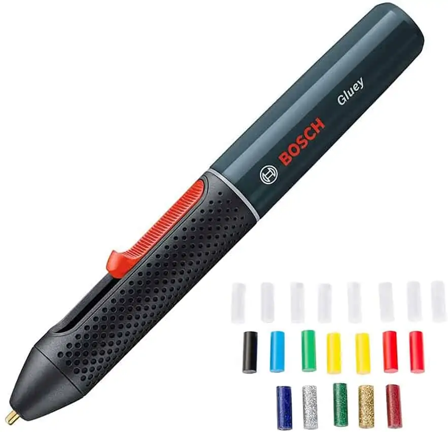 Bosch Akku Heißklebestift Gluey Smoky Grey mit 20 Klebesticks für 21,99 € [Prime] statt 28,98 €