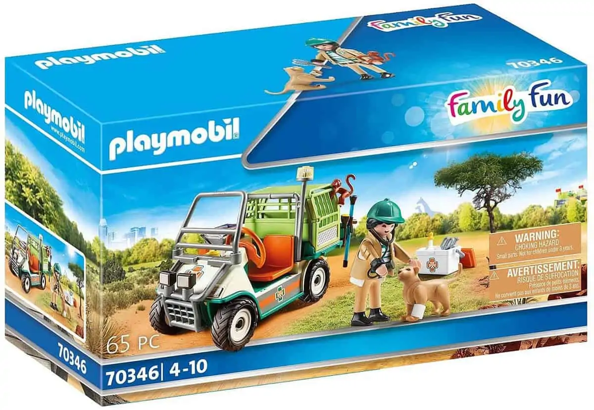 Playmobil Family Fun – Zoo-Tierarzt mit Fahrzeug (70346) für 9,63 € [Prime] statt 14,58 €