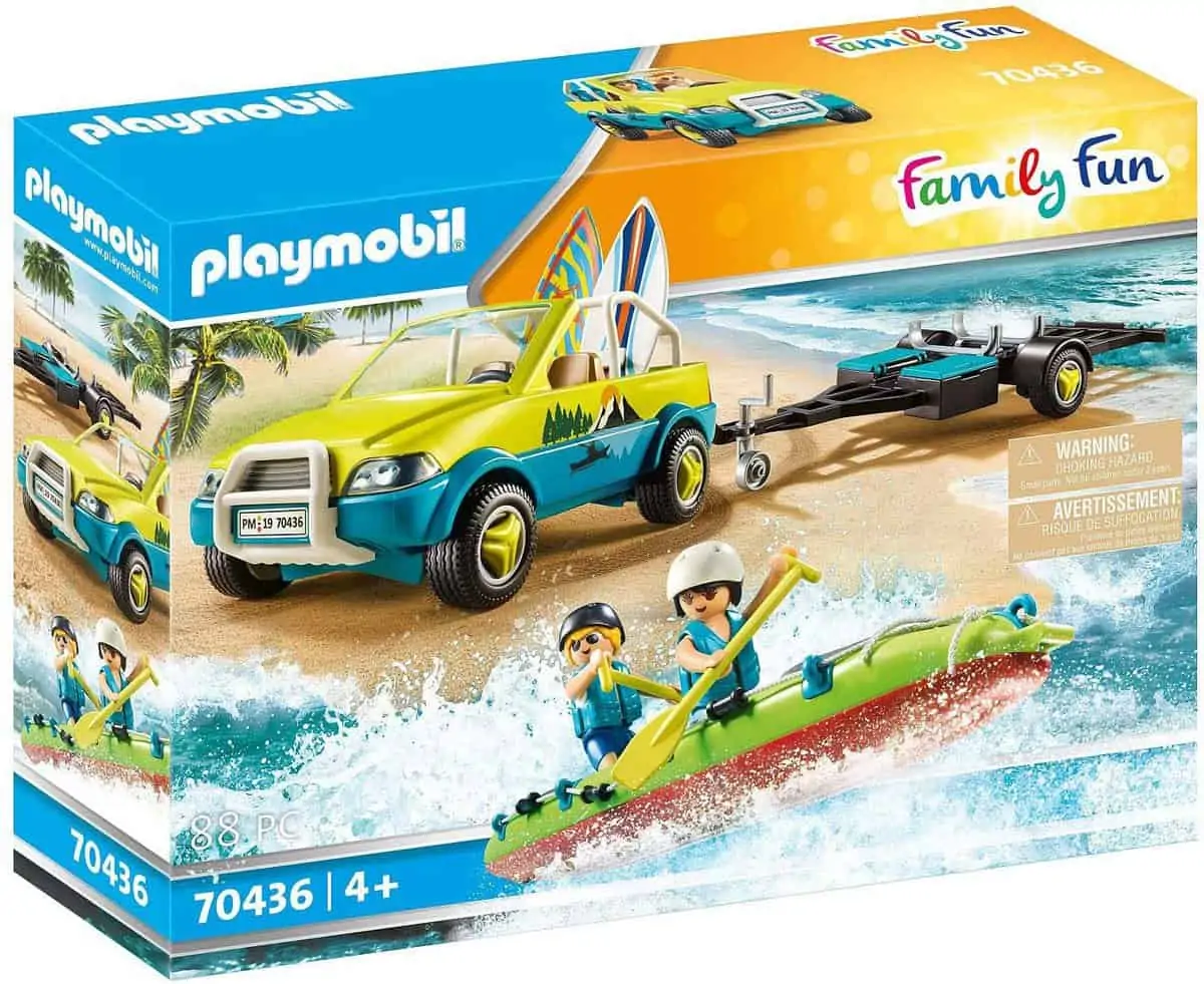 Playmobil Family Fun – Strandauto mit Kanuanhänger (70436) für 13,60 € [Prime] statt 20,94 €
