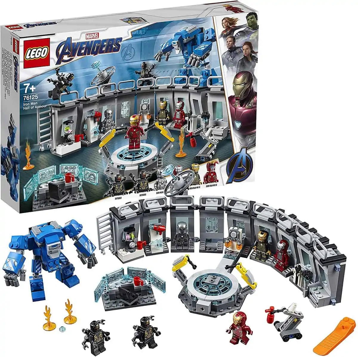LEGO 76125 Super Heroes Marvel Avengers Iron Mans Werkstatt (Set mit 6 Minifiguren) für 49,99 € inkl. Versand statt 56,93 €