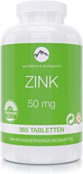 Alparella Elements Zink Tabletten 365 Stueck e1636567849864