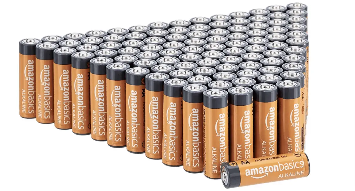 Amazon Basics AA-Alkalibatterien 100 Stück für 17,46 € inkl. Prime-Versand (unter 0,18 € / Batterie)