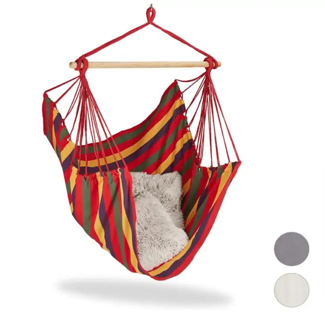Relaxdays Hängesitz, XL Hängesessel aus Baumwolle für 19,90 € inkl. Prime-Versand (statt 24,90 €)