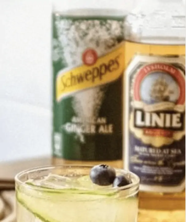 Gratis: Schweppes Ginger Ale + Linie Aquavit