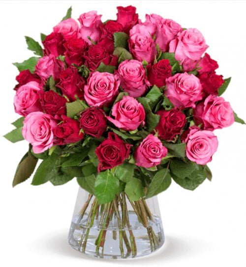 Blumenstrauß RomanticRoses mit 44 Rosen ab 27,28 € inkl. Versand