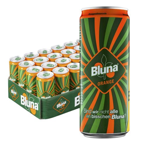 🍊 Bluna Orangenlimonade Dosen 24er Pack (24 x 330 ml) ab 13,49 € inkl. Prime-Versand zzgl. Pfand