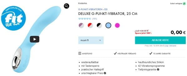 Deluxe G-Punkt-Vibrator