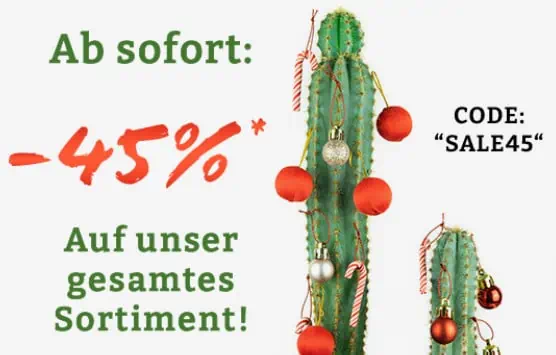 Palmenmann: 45% Rabatt auf Pflanzen