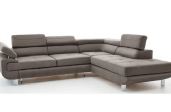 Ecksofa BACKSTREET 275 x 230 cm Stoffbezug grau