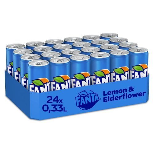 Fanta Lemon & Elderflower Einweg Dosen 24er Pack (24 x 330 ml) für 14,84 € inkl. Prime-Versand zzgl. Pfand