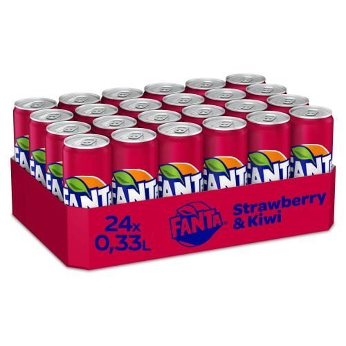 Fanta Strawberry & Kiwi Einweg Dosen 24er Pack (24 x 330 ml) ab 14,84 € inkl. Prime-Versand zzgl. Pfand
