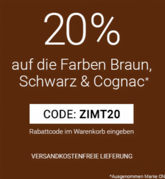 Gebrueder Goetz 20 Rabatt auf Artikel in den Trendfarben Braun Cognac und Schwarz