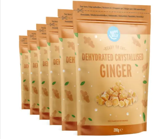 Happy Belly Ingwer 6er Pack (6 x 200 g) für 8,83 € inkl. Prime-Versand