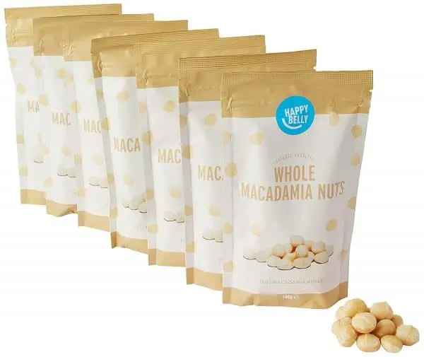 Happy Belly Macadamianüsse 7er Pack 7 x 100g ab 10,89 € inkl. Prime-Versand