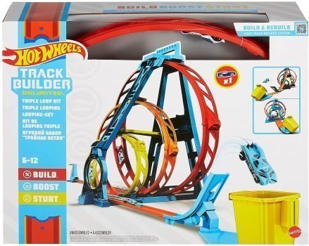 Hot Wheels GYP65 Track Builder Unlimited Triple Loop Kit Spielset ab 6 Jahren e1635752890887