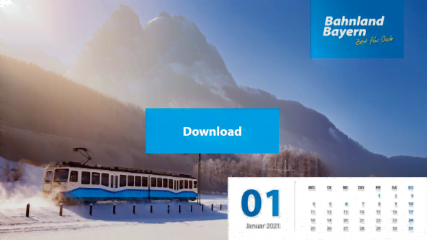 Gratis: Bahnland Bayern Fotokalender kostenlos bestellen