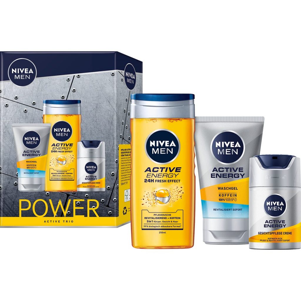 Nivea Men Power Active Trio Geschenkset