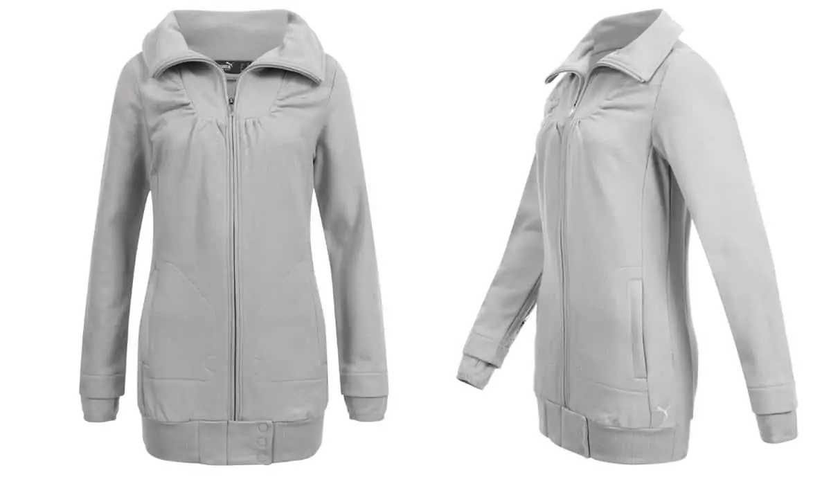 PUMA Damen lange Sweatjacke (Gr. XS bis M) für 20,94 € inkl. Versand statt 69,95 €