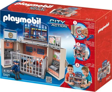 Playmobil City Action Aufklapp Spiel Box Polizeistation 5421 e1637915365274