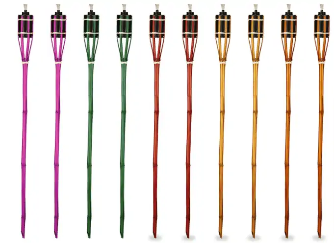 Relaxdays Gartenfackeln, 10er Set für 14,90 € inkl. Prime-Versand (statt 19,90 €)