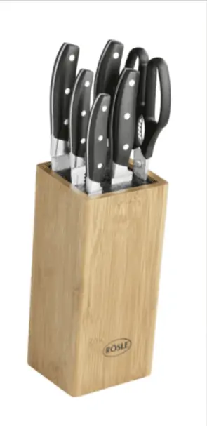 Rösle Bürsten-Messerblock (7-teilig) für 47,80 € inkl. Versand (statt 69,24 €)