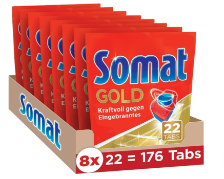 Somat-Gold-Spülmaschinen-Tabs-176-Tabs-Geschirrspül-Tabs