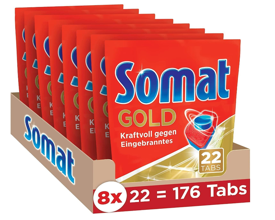 Somat-Gold-Spülmaschinen-Tabs-176-Tabs-Geschirrspül-Tabs