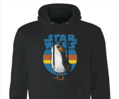 Star Wars Porg Hoodie Schwarz Clothing Zavvi De