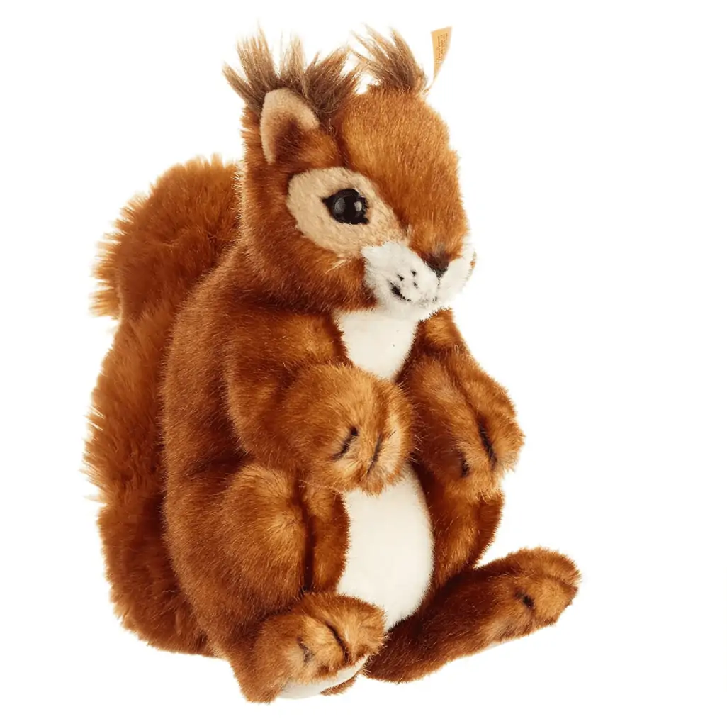 Steiff 045141 – Niki Eichhoernchen aufwartend, 21 cm, rotbraun für 31,99 € inkl. Versand (statt 47,55 €)