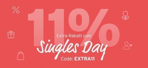 Tchibo Singles Day: 11 % Extra auf Sale-Artikel