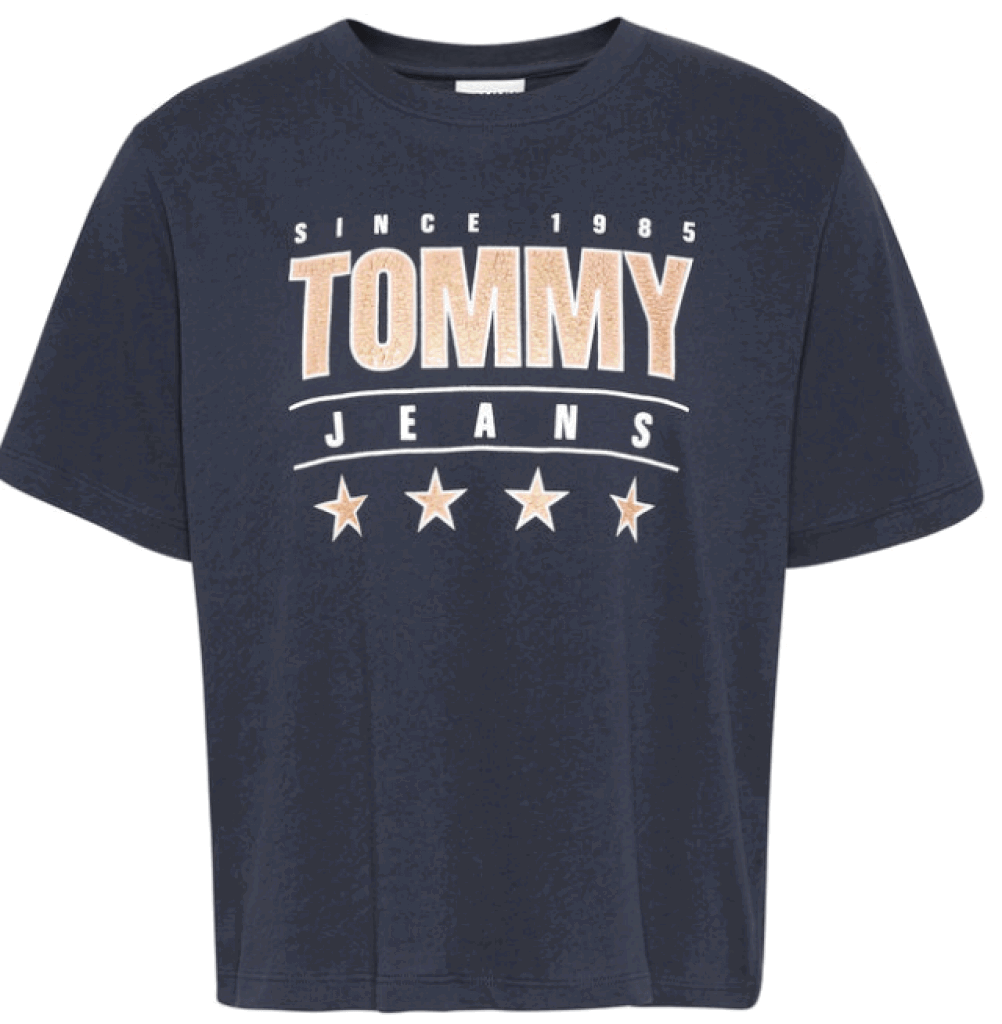 Tommy Jeans Damen T-Shirt Tjw Slim Metallic