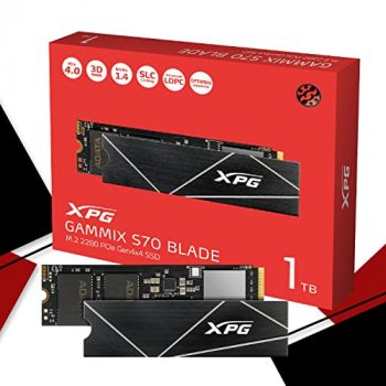 adata xpg gammix s70 blade 1tb pcie gen4x4 m2 2280 ssd schwarz heat