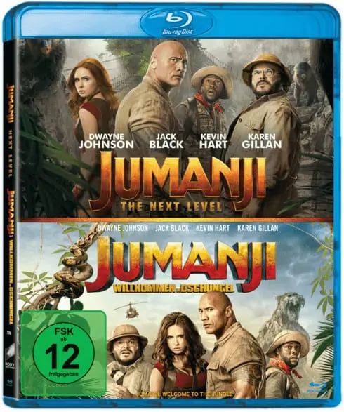 Jumanji: The Next Level / Jumanji: Willkommen im Dschungel – Blu-ray für 8,97 € [Prime] statt 14,49 €