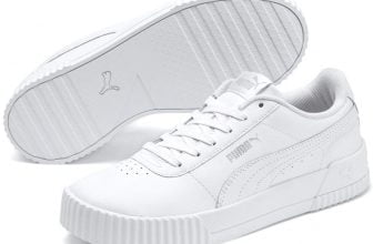 puma carina white white silver