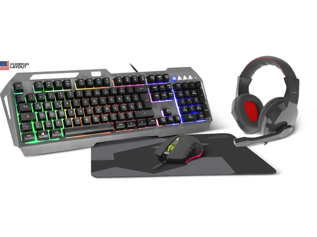 Speedlink Lunera beleuchtetes Gaming-Set (4 in 1 Set) für 40,90 € inkl. Versand statt 59,99 €