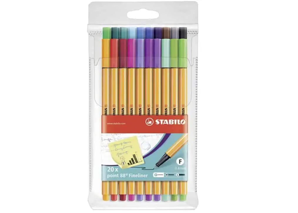 20er-Pack Fineliner – STABILO point 88 (Sondersortierung) für 9,99 € [Prime] statt 12,13 €