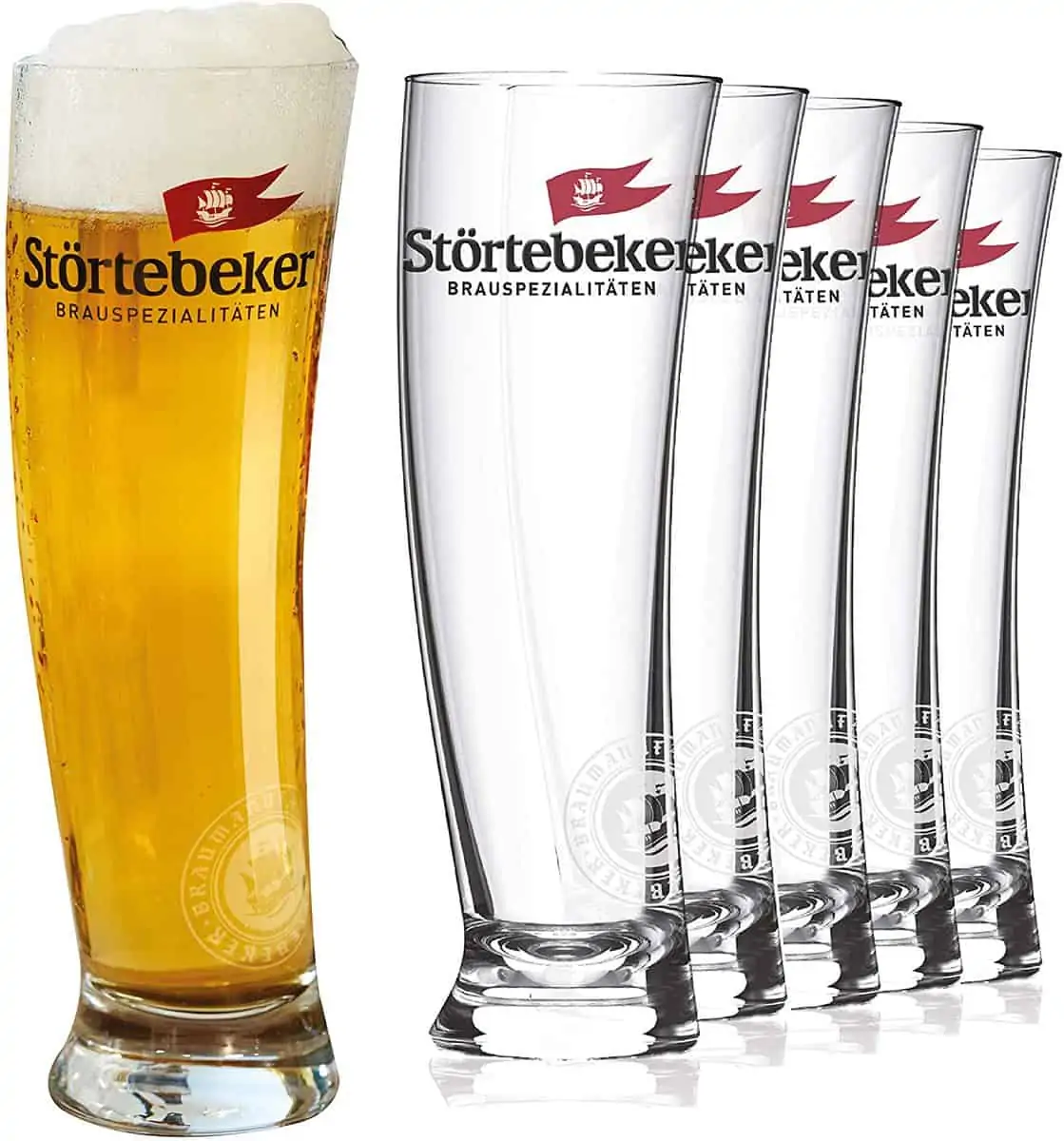 6er-Pack Störtebeker Weizenbiergläser 0,5 l für 25,00 € [Prime] statt 34,99 €