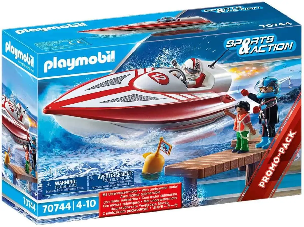 Playmobil Speedboot mit Unterwassermotor (70744) für 11,22 € [Prime] statt 18,75 €