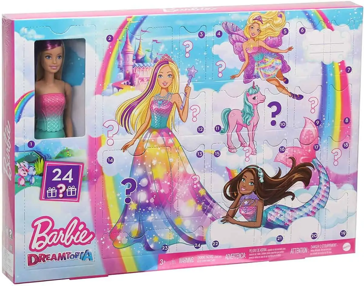 Barbie GJB72 – Dreamtopia Adventskalender mit Puppe und Zubehör für 15,99 € [Prime] statt 26,94 €
