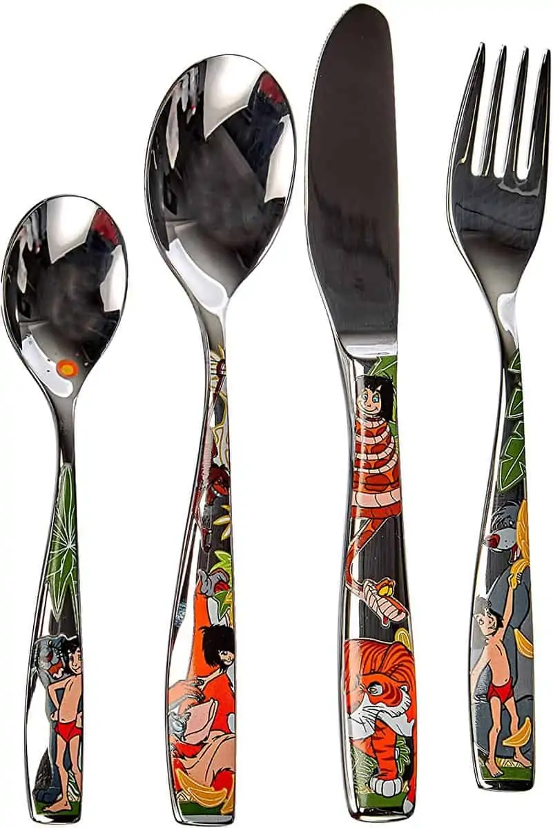 WMF Disney Dschungelbuch Kinderbesteck Set (4-teilig, aus Edelstahl) für 18,74 € [Prime] statt 30,47 €