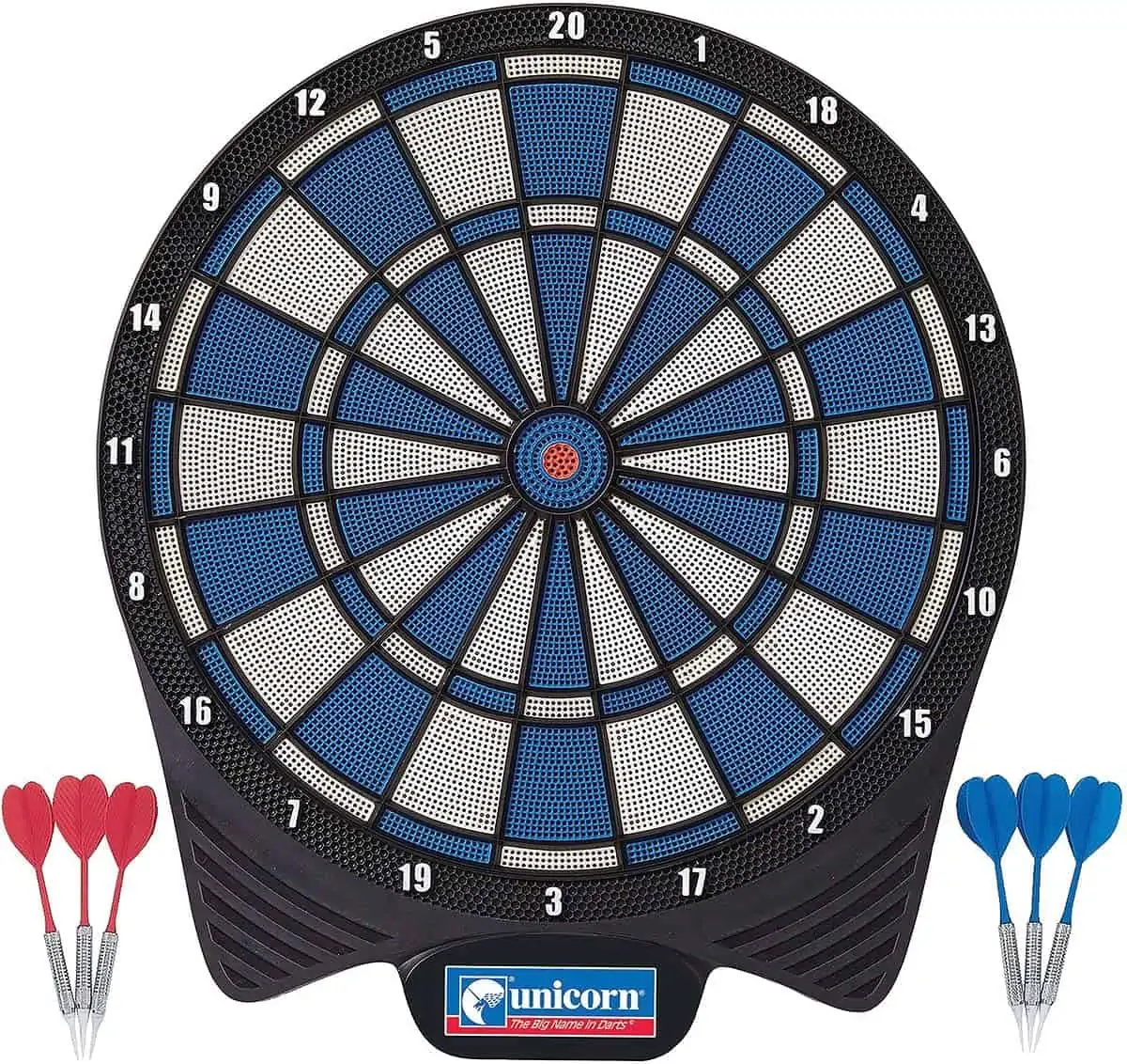 Unicorn Non Electronic Soft Tip Dartboard, inkl. 6 Darts [nur noch 17 Stück verfügbar] für 21,45 € [Prime] statt 31,90 €