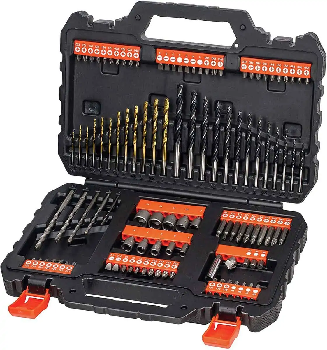 Black+Decker Bohrer- und Schrauberbit-Set (109-tlg.) für 19,99 € [Prime] statt 28,62 €